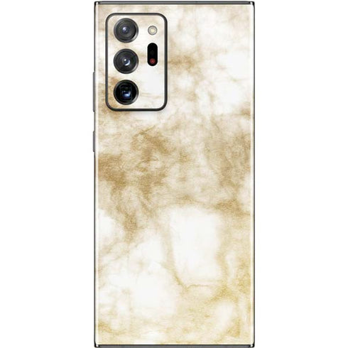 Gold and White Marble Galaxy Note20 Ultra 5G Skin