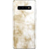 Gold and White Marble Galaxy S10 Plus Skin