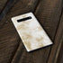 Gold and White Marble Galaxy S10 Plus Skin