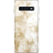 Gold and White Marble Galaxy S10 Skin