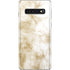 Gold and White Marble Galaxy S10 Skin