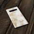 Gold and White Marble Galaxy S10 Skin
