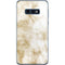 Gold and White Marble Galaxy S10e Skin