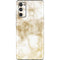 Gold and White Marble Galaxy S20 Fan Edition Skin