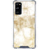 Gold and White Marble Galaxy S20 FE Clear Case