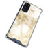 Gold and White Marble Galaxy S20 FE Clear Case