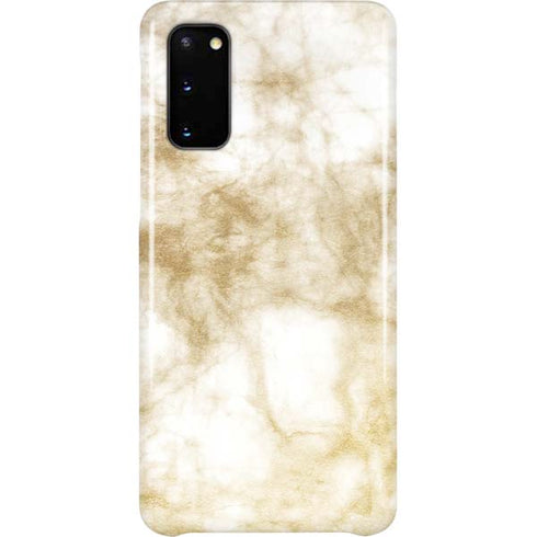 Gold and White Marble Galaxy S20 Lite Case
