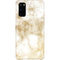 Gold and White Marble Galaxy S20 Lite Case