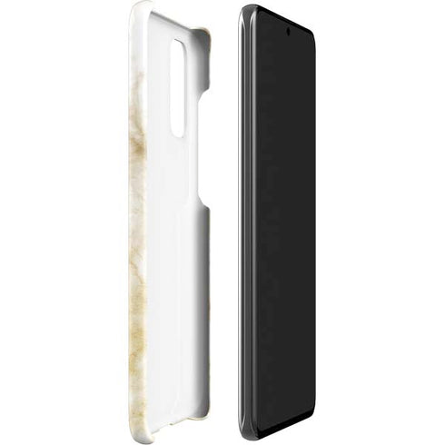 Gold and White Marble Galaxy S20 Lite Case