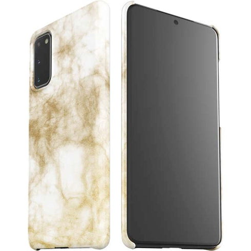 Gold and White Marble Galaxy S20 Lite Case