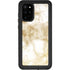 Gold and White Marble Galaxy S20 Plus Waterproof Case