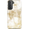 Gold and White Marble Galaxy S21 5G Pro Case