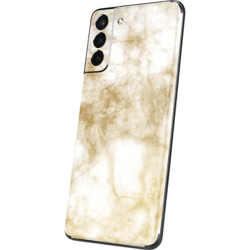 Gold and White Marble Galaxy S21 Plus 5G Skin