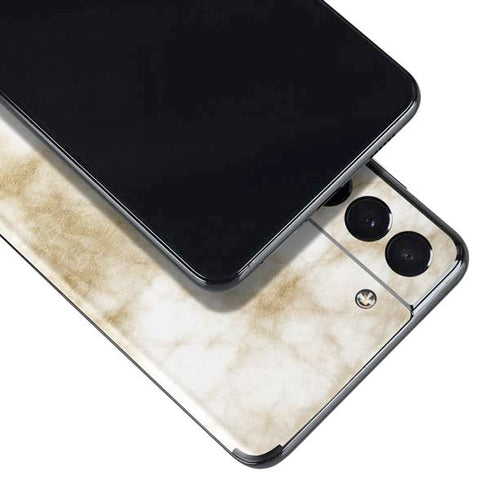 Gold and White Marble Galaxy S21 Plus 5G Skin