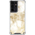 Gold and White Marble Galaxy S21 Ultra 5G Clear Case