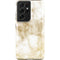 Gold and White Marble Galaxy S21 Ultra 5G Pro Case