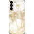 Gold and White Marble Galaxy S22 Plus Skin