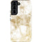 Gold and White Marble Galaxy S22 Pro Case