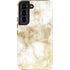 Gold and White Marble Galaxy S22 Pro Case