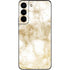 Gold and White Marble Galaxy S22 Skin