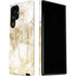 Gold and White Marble Galaxy S22 Ultra Pro Case