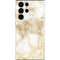 Gold and White Marble Galaxy S22 Ultra Skin