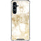 Gold and White Marble Galaxy S23 FE Clear Case