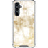 Gold and White Marble Galaxy S23 FE Clear Case