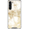 Gold and White Marble Galaxy S23 Plus Clear Case
