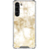 Gold and White Marble Galaxy S23 Plus Clear Case