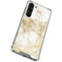 Gold and White Marble Galaxy S23 Plus Clear Case
