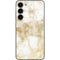 Gold and White Marble Galaxy S23 Plus Skin