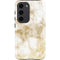 Gold and White Marble Galaxy S23 Pro Case