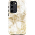 Gold and White Marble Galaxy S23 Pro Case
