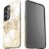 Gold and White Marble Galaxy S23 Pro Case