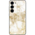 Gold and White Marble Galaxy S23 Skin