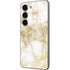 Gold and White Marble Galaxy S23 Skin