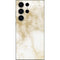 Gold and White Marble Galaxy S23 Ultra Skin