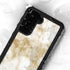 Gold and White Marble Galaxy S23 Waterproof Case