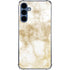 Gold and White Marble Galaxy S24 Clear Case