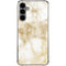 Gold and White Marble Galaxy S24 Plus Clear Case