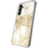 Gold and White Marble Galaxy S24 Plus Clear Case