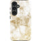 Gold and White Marble Galaxy S24 Plus Impact Case