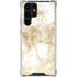 Gold and White Marble Galaxy S24 Ultra Clear Case