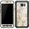 Gold and White Marble Galaxy S7 Active Skin