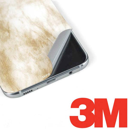 Gold and White Marble Galaxy S8 Skin
