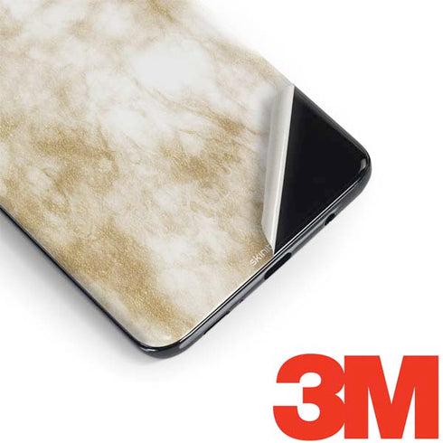 Gold and White Marble Galaxy S9 Plus Skin