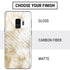 Gold and White Marble Galaxy S9 Skin