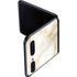 Gold and White Marble Galaxy Z Flip Skin