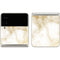 Gold and White Marble Galaxy Z Flip3 5G Skin